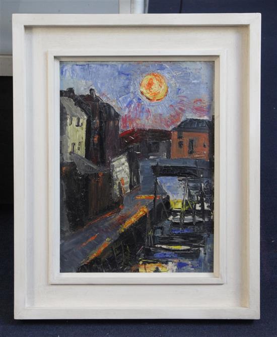 Margarete Marks (1899-1990) Mevagissey Sunrise II 16 x 12in.